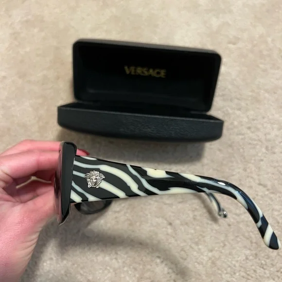 Versace Black Sunglasses for Women - Picture 3 of 8